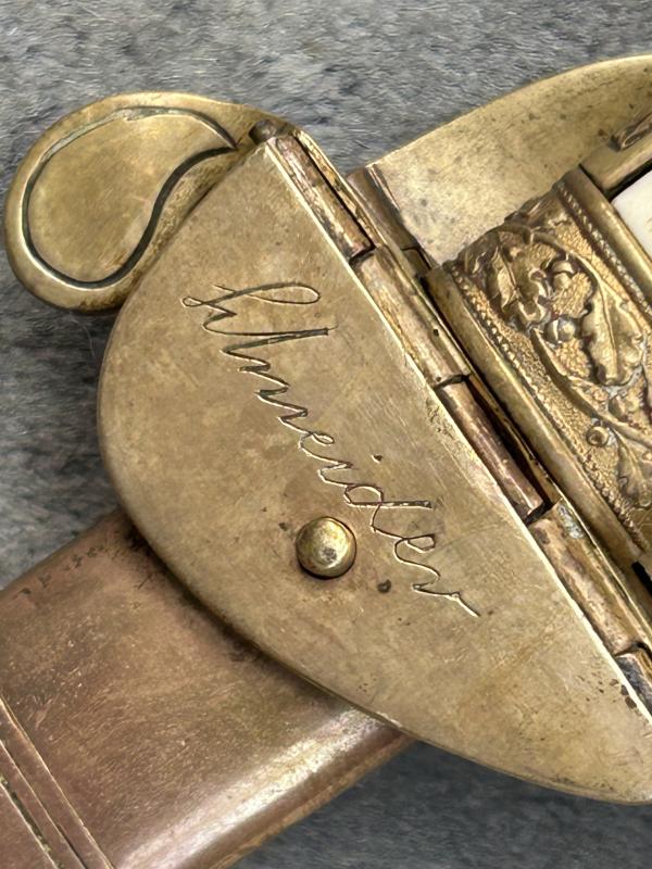 A NAMED IMPERIAL GERMAN NAVAL SWORD BY WK&C. FULLY ETCHED BLADE ETC.