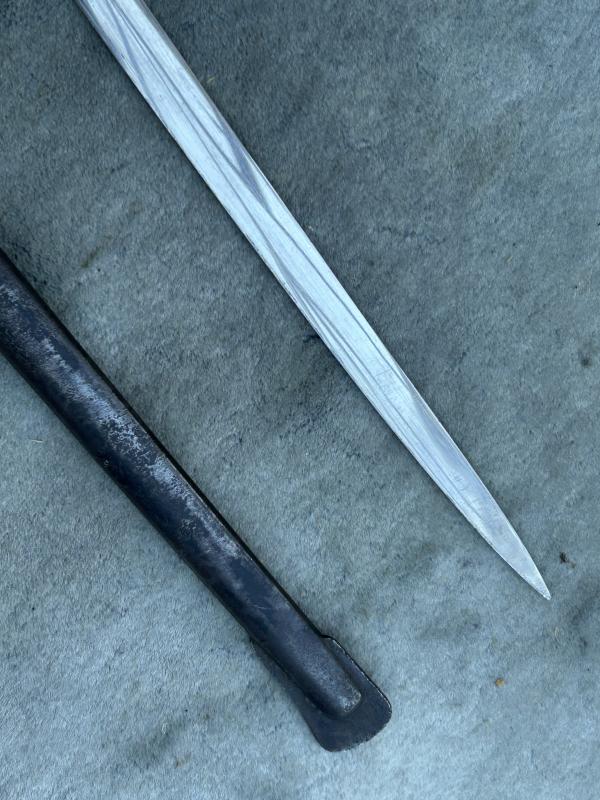 A MOST UNUSUAL THIRD REICH ERA SWORD DEDICATED TO AMERICAN SERVICEMAN IN MEMORIAM.