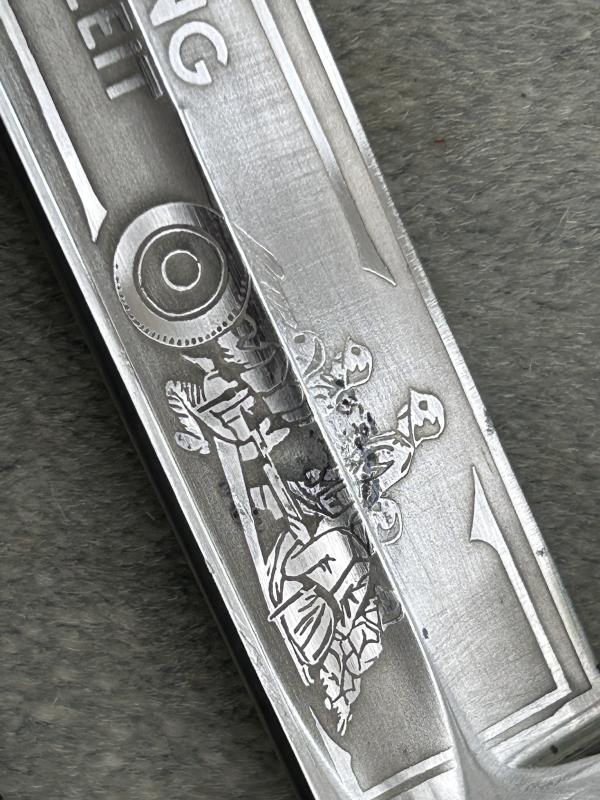 VERY RARE LONG ETCHED ‘SERVICE TIME’ DRESS BAYONET BY E.P & S.