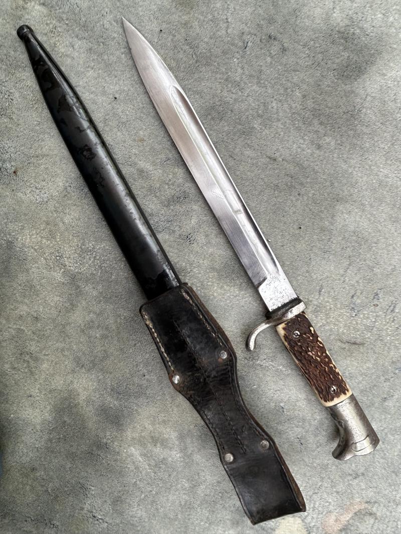 VERY RARE LONG ETCHED ‘SERVICE TIME’ DRESS BAYONET BY E.P & S.