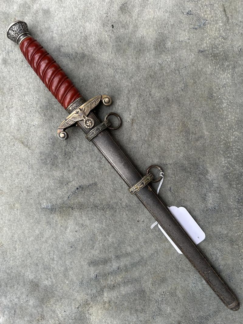 ARMY DAGGER WITH DEEP ORANGE GRIP!